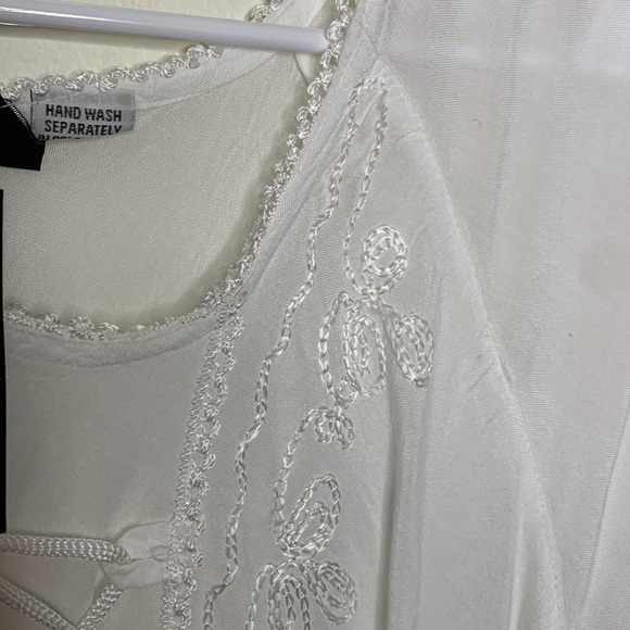 T16 SL fashion midi maxi white dress lightweight summer dress size xl - Picture 3 of 15